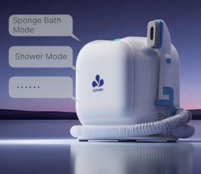 ZW193 main unit showing Sponge Bath Mode and Shower Mode for instant heating