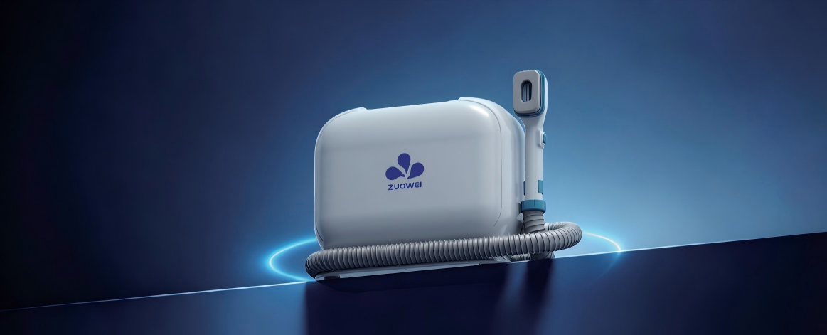 ZW193 portable bathing unit with shower head and coiled hose, ZUOWEI Technology